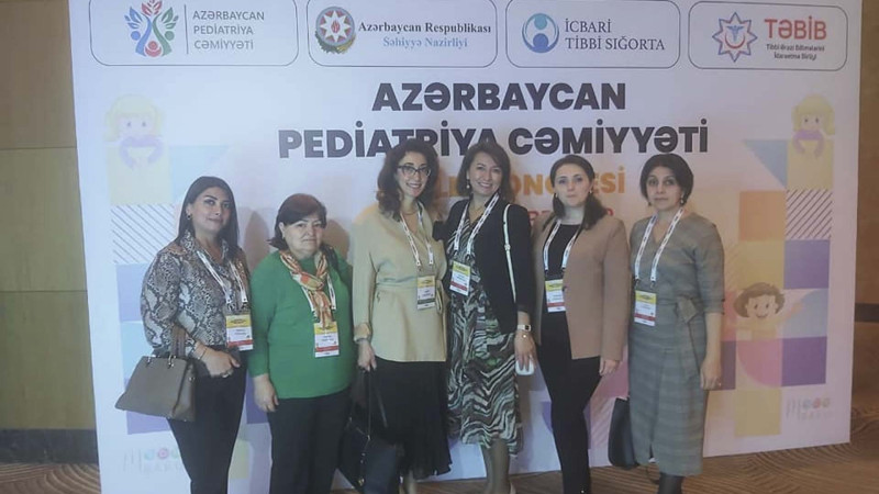 Bir sıra pediatrlar Pediatriya Cəmiyyətinin I Milli Konqresinə qatılıblar