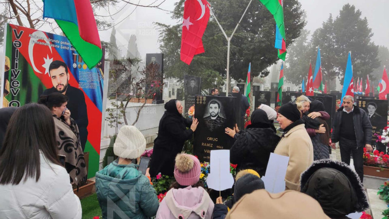 Gəncədə şəhid Oruc Vəliyevin xatirəsi yad edilib
