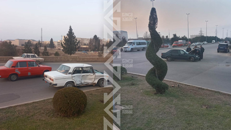 “Mercedes” və “VAZ 2106” toqquşub