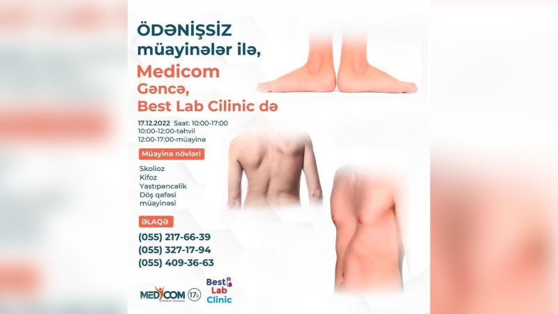 “Best Lab Clinic”də ödənişsiz müayinə təşkil olunacaq