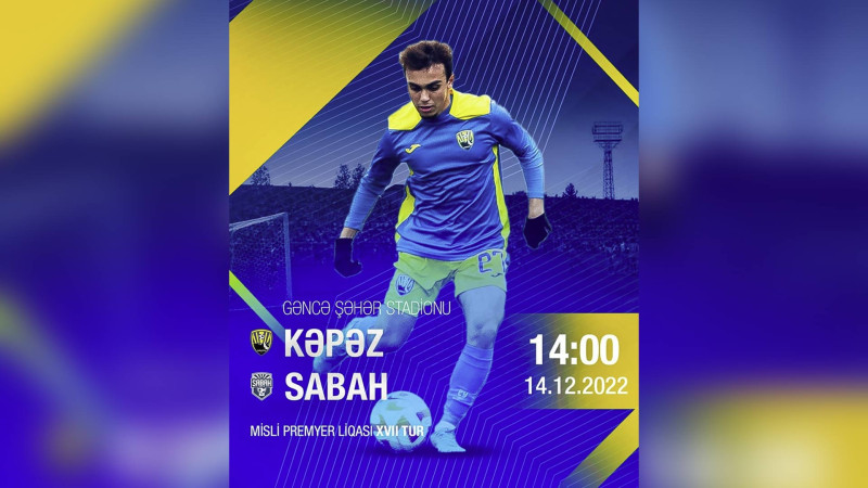 Sabah “Kəpəz” “Sabah”la qarşılaşacaq