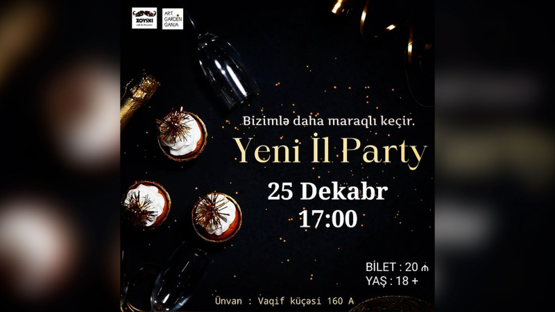 “Xoyski” kafedə Yeni il şənliyi keçiriləcək