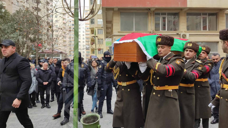 Şəhid Orxan Əsgərovun nəşi torpağa tapşırılıb
