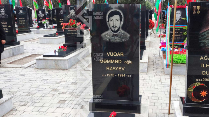 Şəhid Vüqar Rzayevin mövlududur