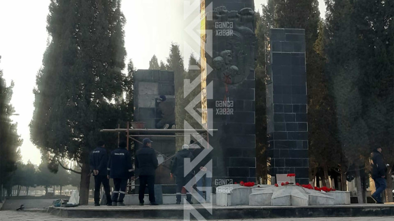 20 Yanvar şəhidlərinin abidəsi və ətrafı səliqəyə salınır