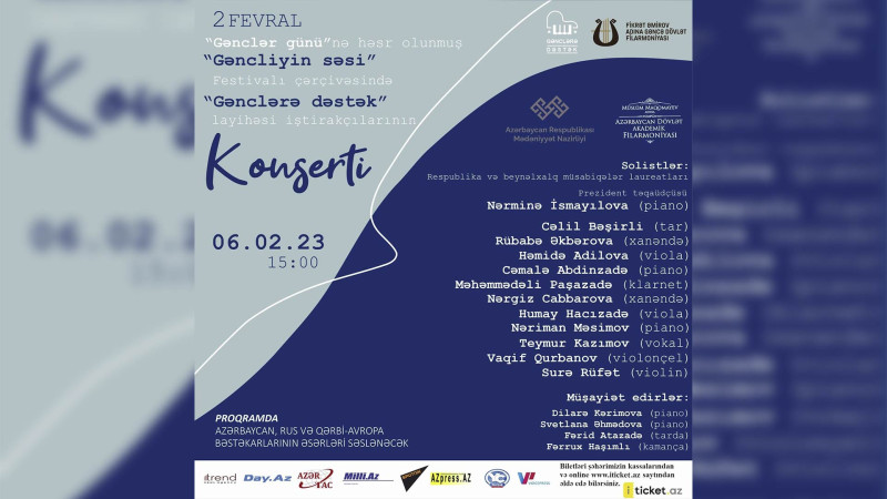 Filarmoniyada Gənclər gününə həsr olunmuş konsert baş tutacaq