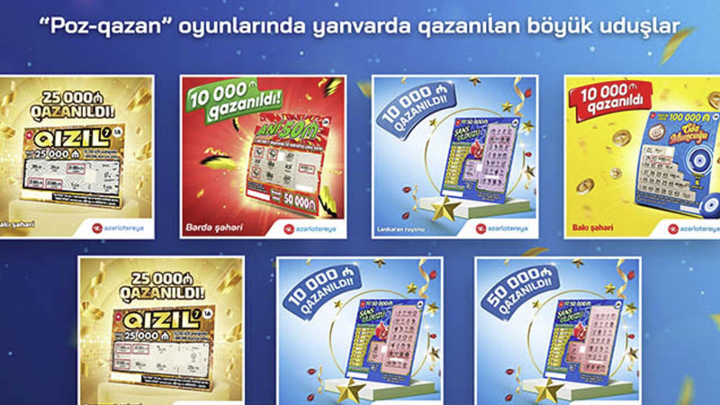 Gəncə sakini lotereyada uduş əldə edib
