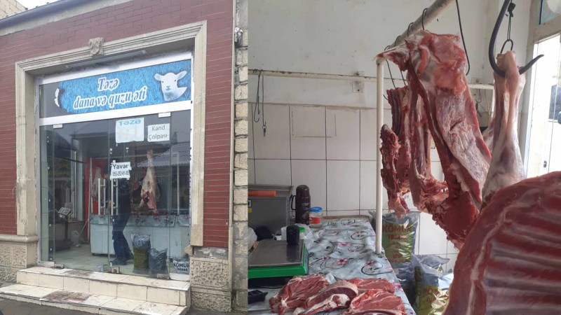 AQTA ət satışı mağazasında qanunsuzluqlar aşkar edib