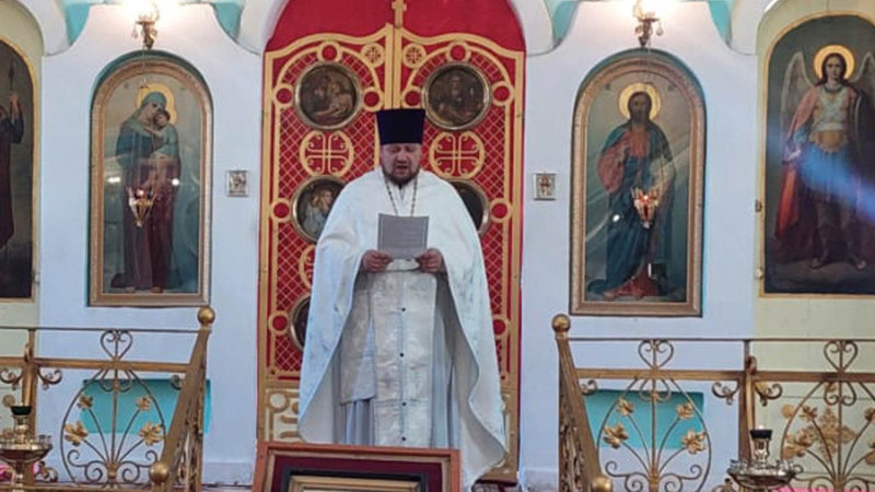 Aleksandr Nevski adına Rus Pravoslav kilsəsində Milad qeyd olunub