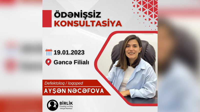 Ödənişsiz loqoped müayinəsi baş tutacaq