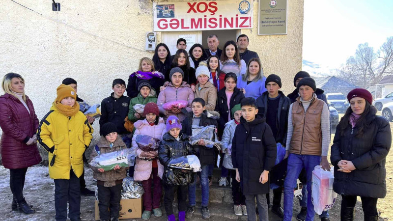 Məktəblilərimiz Daşkəsən rayonunun Qabaqtəpə kəndində olublar