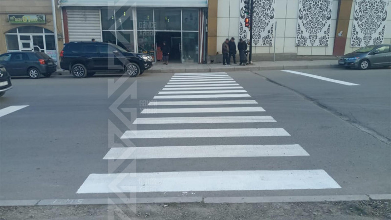 On gün öncə piyadanın vurularaq öldüyü yerdə “zebra” bərpa olunub
