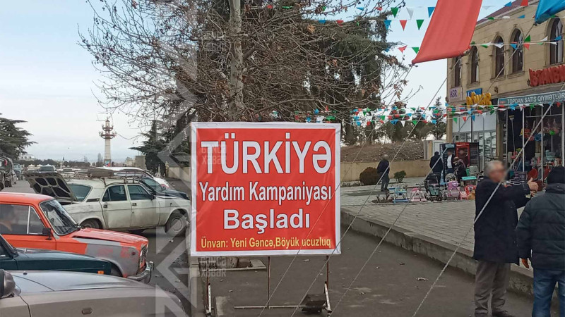 Türkiyəyə yardım yığan daha iki məntəqənin adı açıqlanıb