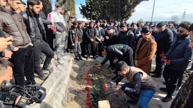 Gəncə əhli Şahin Vəliyevlə vidalaşıb