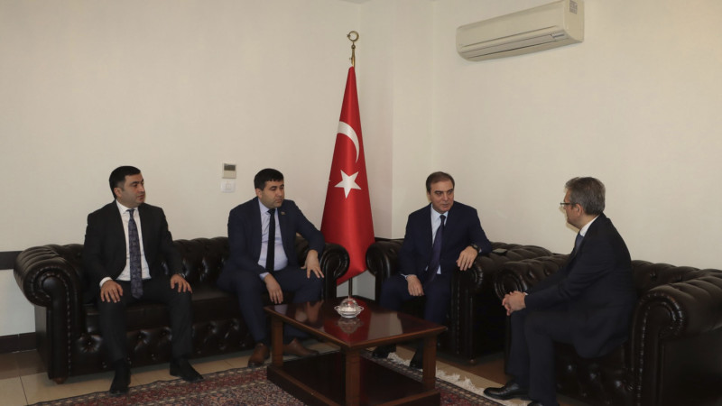 Niyazi Bayramov Recep Öztopla görüşüb