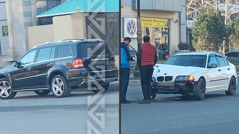 Şah İsmayil Xətai küçəsində yol-nəqliyyat hadisəsi baş verib