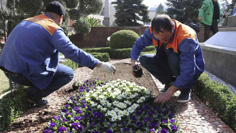 Park və xiyabanlar çiçəklərlə bəzədilir