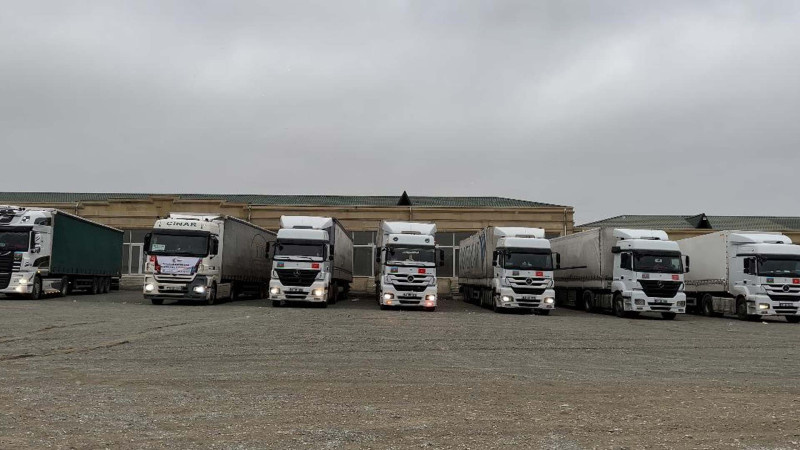 150 ton yüklü yardım karvanı Türkiyəyə yollanıb
