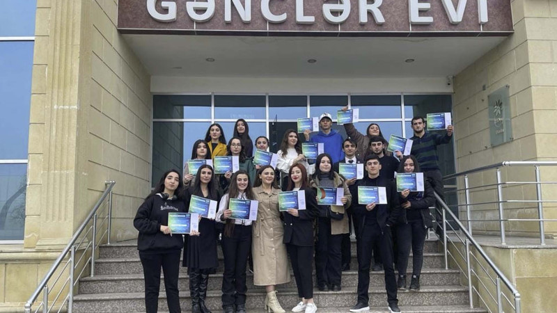 Gənclərə “Təşəkkürnamə” təqdim olunub