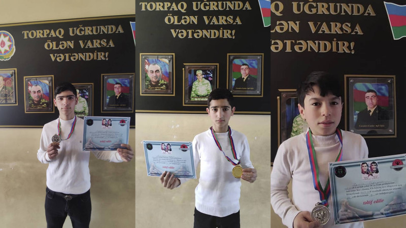 Məktəblilər Mingəçevirdə medal saxlamadılar