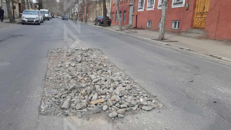 Borular yenilənəndən sonra yolun halı