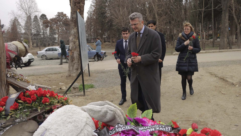 Almaniya səfiri Ralf Horlemann Qələbə parkına baş çəkib