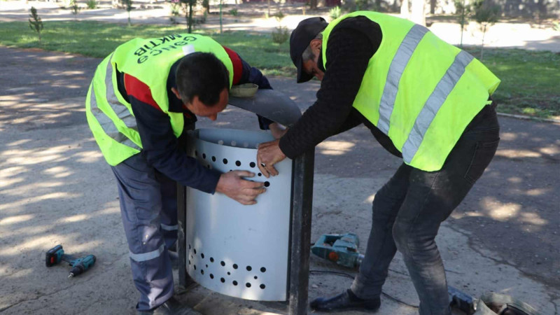 Bir müddət öncə işıqlandırdığımız baxımsız park abadlaşdırılır