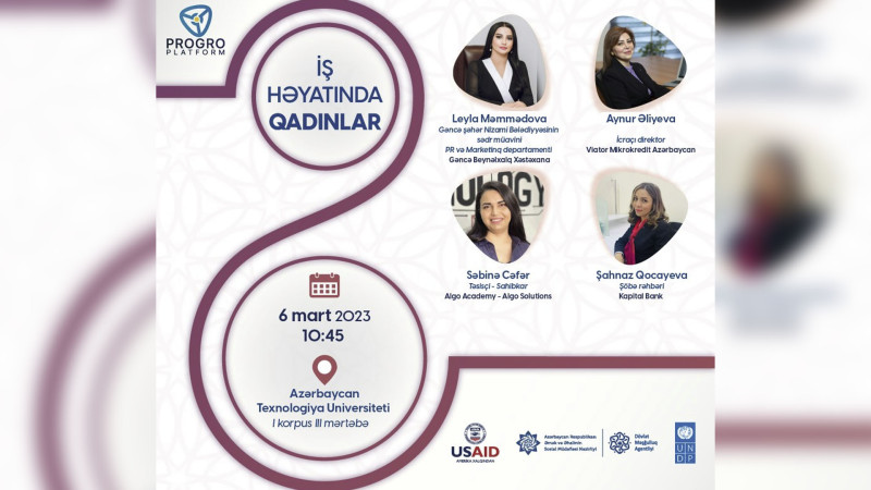 “İş həyatında qadınlar” adlı tədbir təşkil olunacaq
