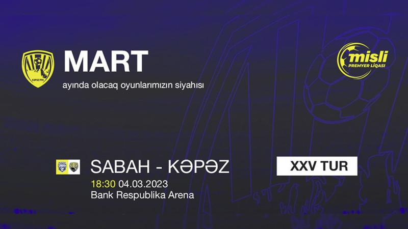 “Kəpəz” FK “Sabah”ın işığını söndürməyə yollanacaq