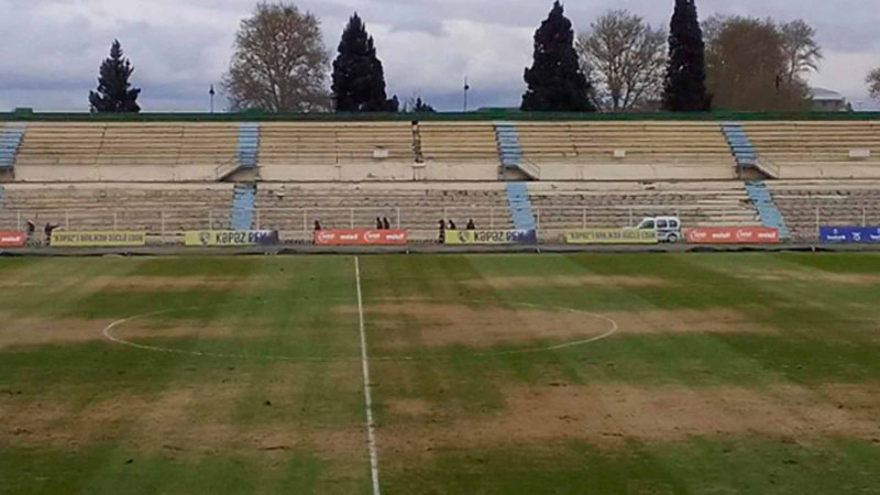 “Kəpəz”in stadionunun ot örtüyü haqda açıqlama