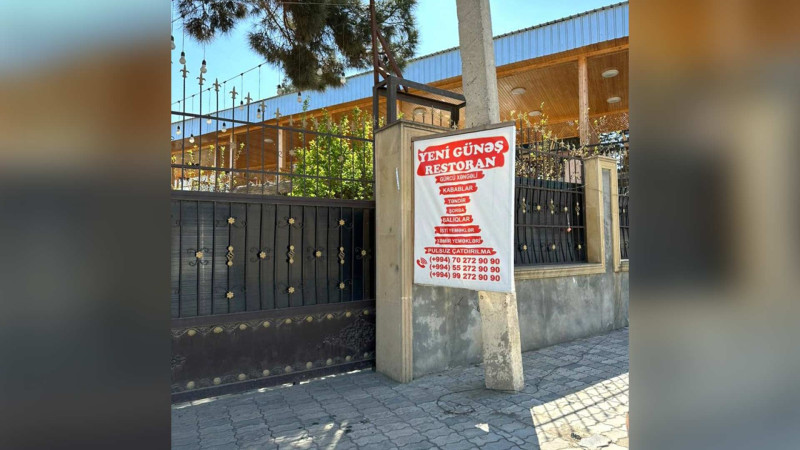 AQTA “Yeni Günəş” restoranının sahibini cərimələyib