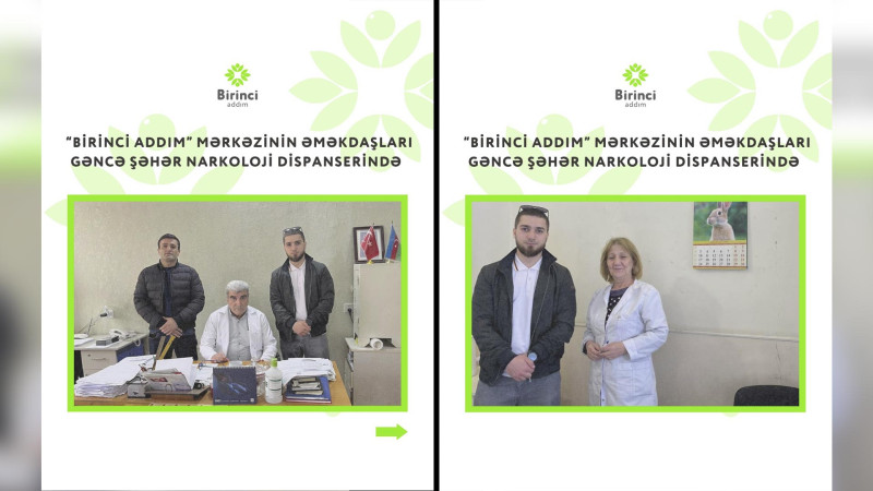 Narkoloji dispanser “Birinci addım” mərkəzi ilə əməkdaşlıq edəcək