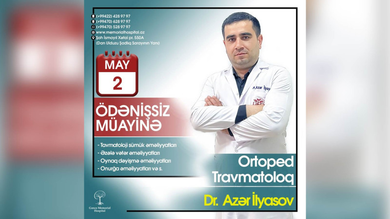 Memorial Hospitalda tibbi aksiya keçiriləcək