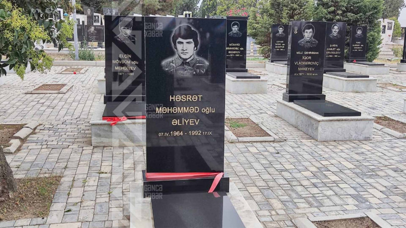 Şəhid Həsrət Əliyevin mövlududur