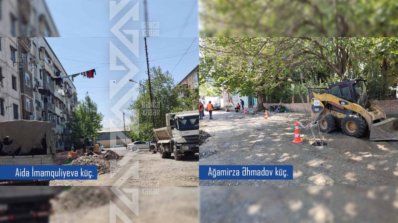 Gəncədə genişmiqyaslı təmir işləri aparılır