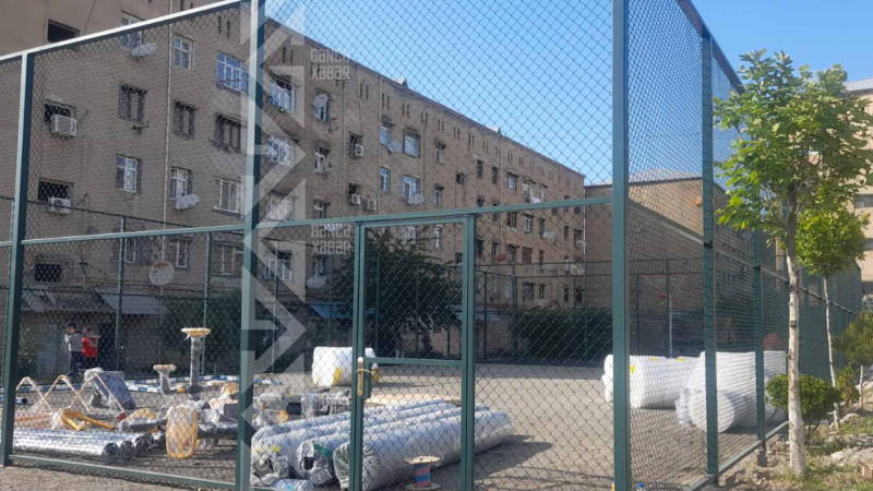 Məhəllələrdən birində idman meydançası quraşdırılır