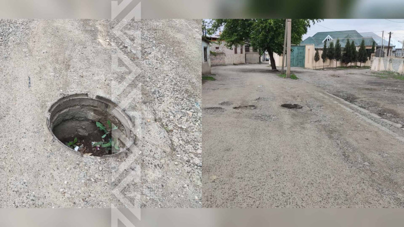 Məktəblərdən birinin yaxınlığındakı lükün ağzı açıqdır
