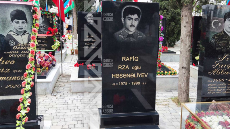 Şəhid Rafiq Həsənəliyevin mövlududur