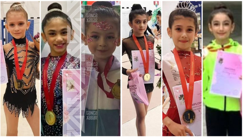 Gimnastlarımız Bakıdan 8 qızıl, 4 gümüş və 1 bürünc medalla dönüblər