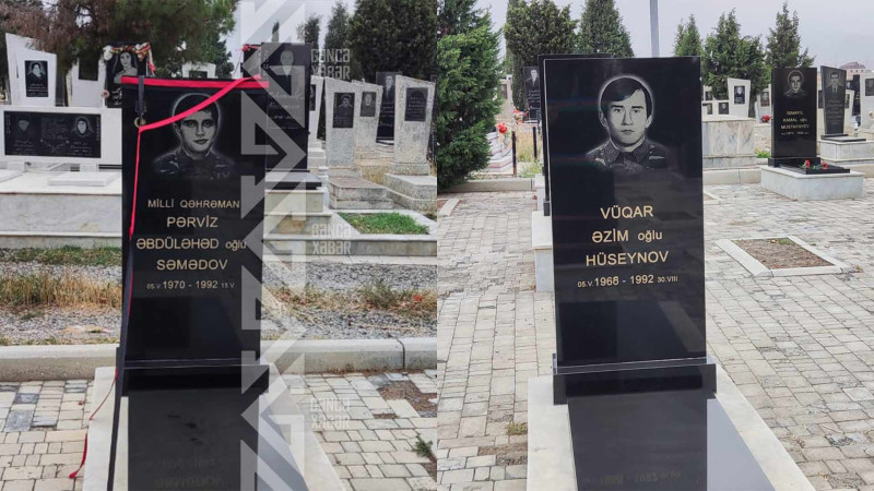 Şəhid Vüqar Hüseynov və Pərviz Səmədovun mövlududur