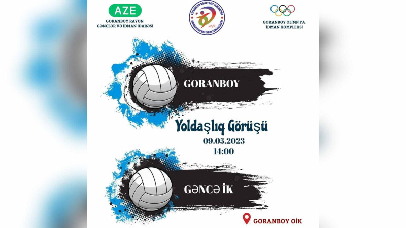 Nizami yurdunun voleybolçuları Goranboyda güclərini sınayacaqlar