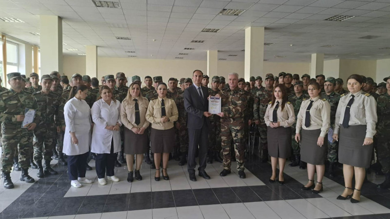 Hərbi hissədə intellektual yarış təşkil olunub