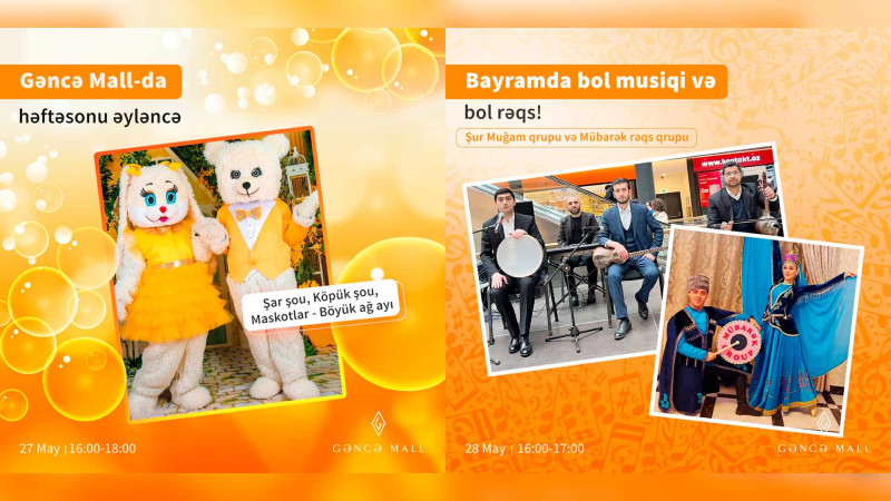 Uşaq və böyüklər üçün həftəsonu əyləncə var