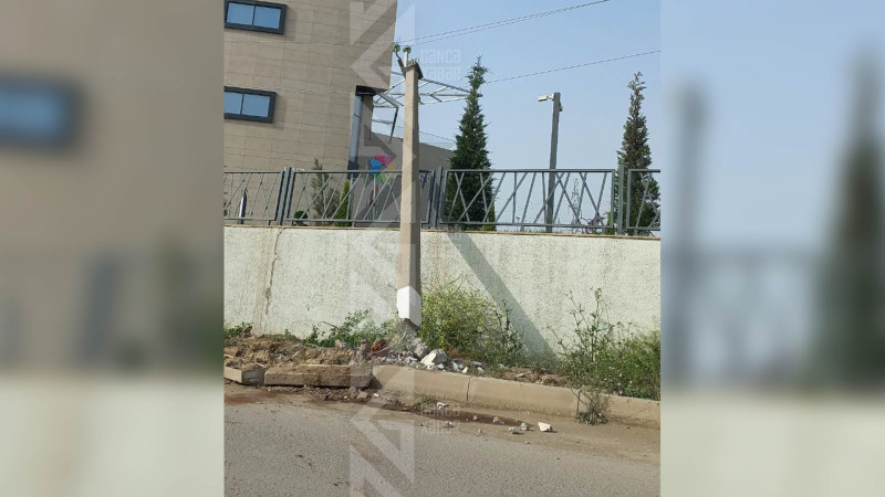 Sevinc qəsəbəsində elektrik dirəyinin aşma təhlükəsi var