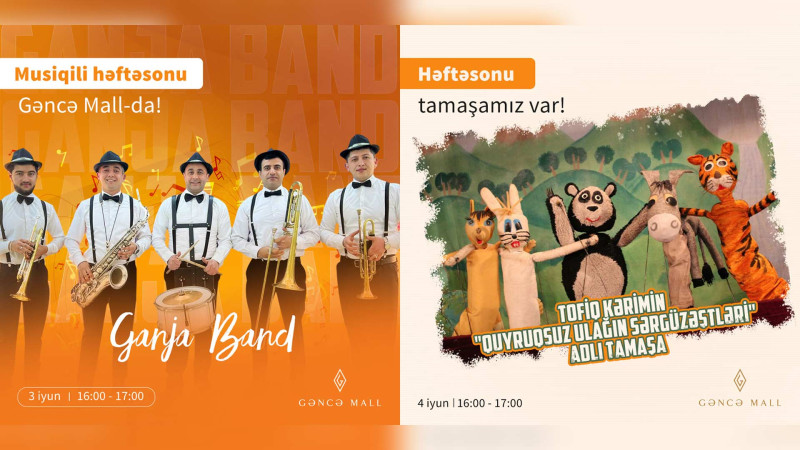 Həftəsonu “Gəncə Mall”da təşkil olunacaq tədbirlər müəyyənləşib