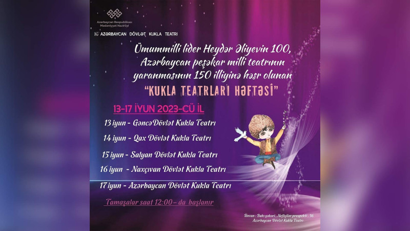 Gəncə Dövlət Kukla Teatrı “Kukla Teatrları Həftəsi”ndə çıxış edəcək