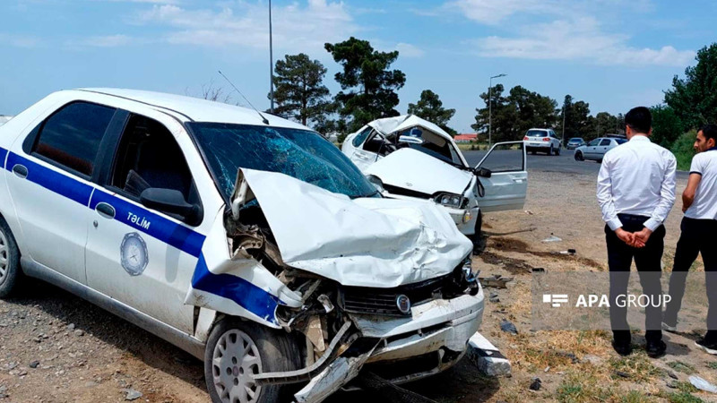 Təlim avtomobili ilə toqquşan avtomobilin sürücüsü ölüb
