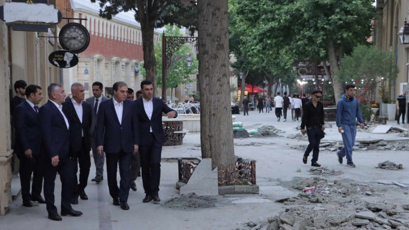 Niyazi Bayramov Cavad xan küçəsinə baş çəkib