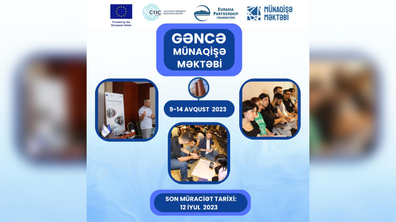 “Gəncə Münaqişə Məktəbi 2023”ə qeydiyyat start götürüb