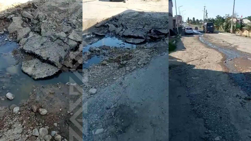 Bir neçə gün öncə partlayan kanalizasiya borusu sakinləri narahat edir
